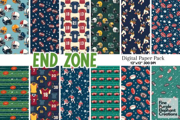 American Football Game Day Sports Ball: A Creative Touchdown for Digital Designers