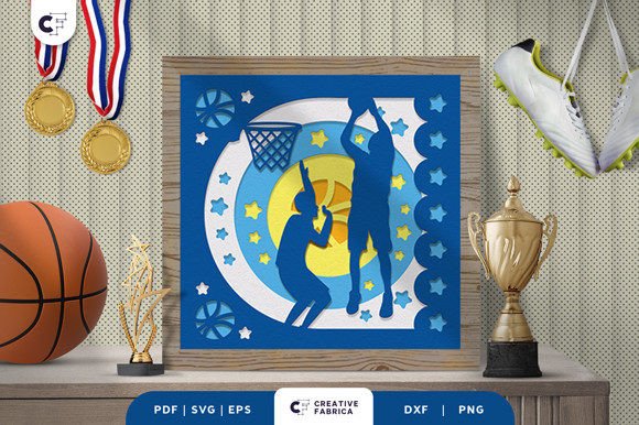 Basketball Game Paper Cut Shadow Box: A Creative Fusion of Craft and Sports Passion