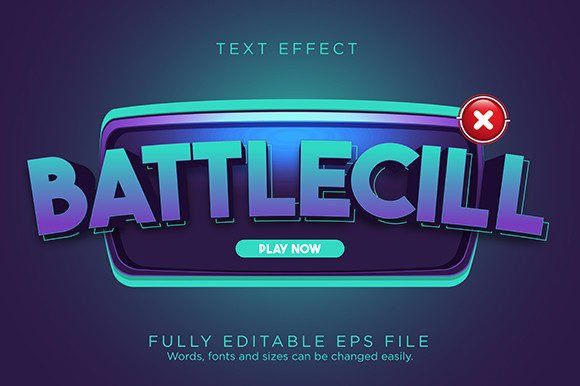Battlecry Game UI Text Effect Font Type Explained