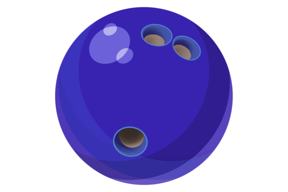 Bowling Ball Cartoon Icon: A Versatile Visual for Team Game Sport Projects