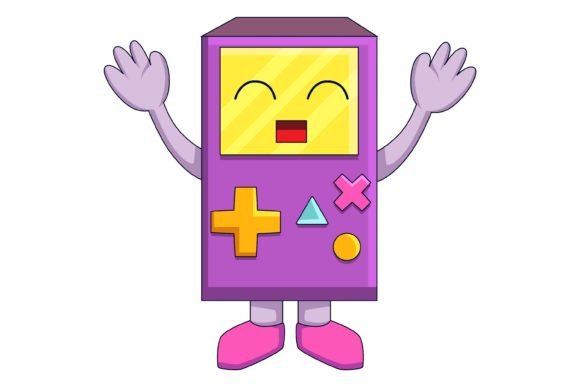 Cute Console Game Character Illustration: A Versatile Asset for Creative Projects