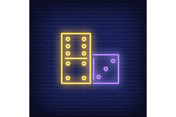 Domino Board Game Neon Sign: A Bright Addition to Modern Recreation Design