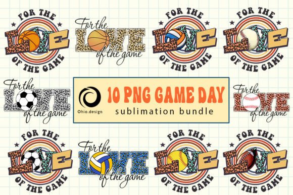 For the Love of the Game Day PNG Bundle