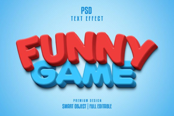 Funny Game Text Effect Style and Editable PSD Text Effect: A Creative Designerβs Best Friend