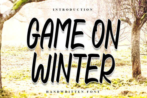 Game on Winter: A Cheerful Font for Creative Projects
