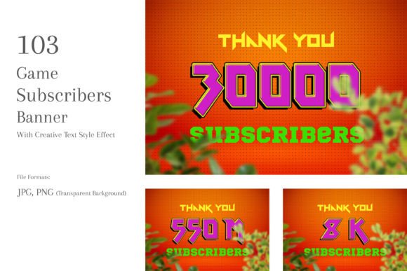 Game Subscribers Banners Set 41: A Creative Boost for Subscriber Engagement