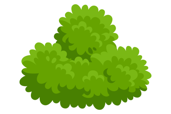 Green Foliage Icon. Cartoon Bush. Game L – A Versatile Design Asset for Modern Creators