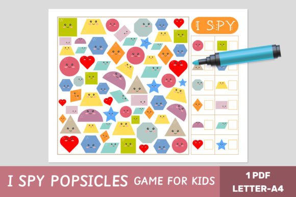 I Spy Game - Cute Shapes - Math: A Fun Approach to Learning Geometry