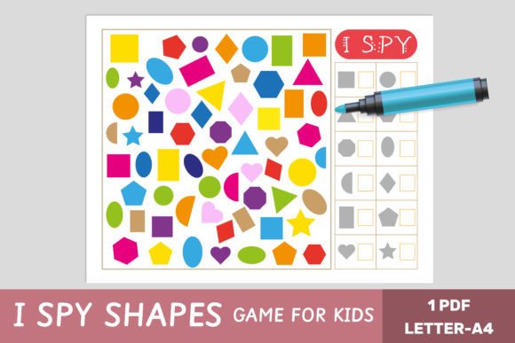 I Spy Game: Shapes & Math Fun for Kids