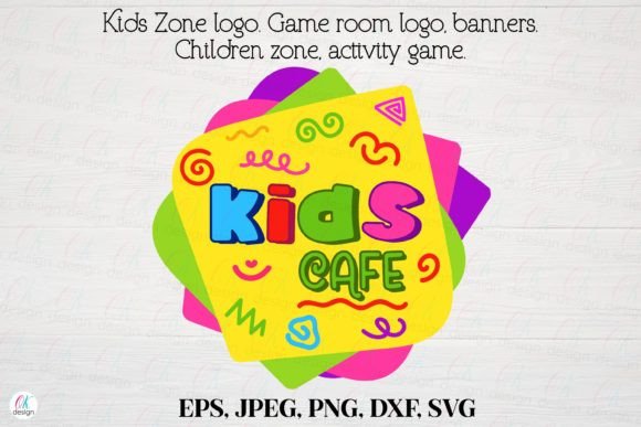 Kids Zone Logo 19: Game Room & Activity Design Pack