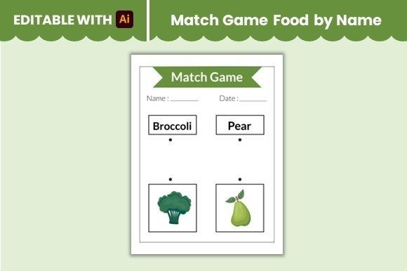 Match Game Food by Name Worksheet 9: A Versatile Tool for Learning and Creativity