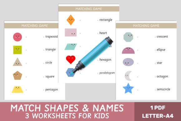 Matching Game for Kids - Shapes - Math: Engaging Early Learners Through Play