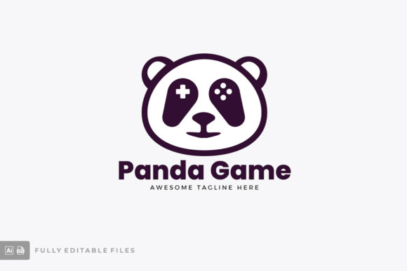 Panda Game Logo: A Versatile Design Asset for Creative and Commercial Use