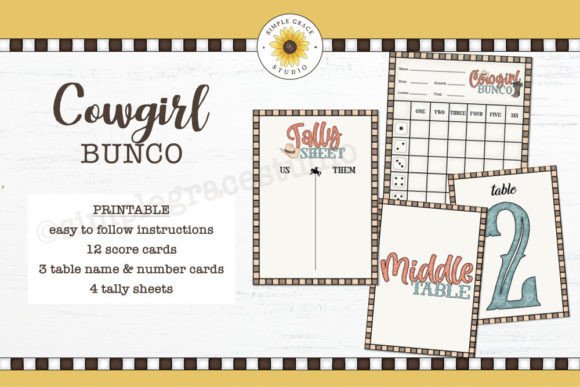 Printable Cowgirl Bunco Game: A Fun and Flexible Solution for Themed Parties and Gatherings