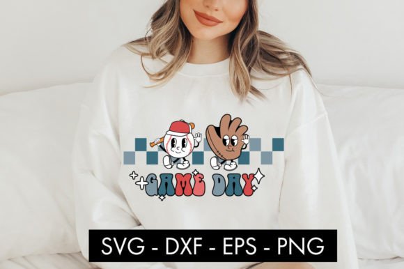 Retro Baseball Game Day SVG PNG Cut File: A Vintage Design Resource for Crafters and Makers
