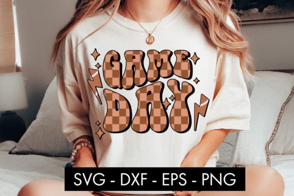 Retro Football Game Day SVG Cut File PNG: A Unique Design Resource for Nostalgic Crafting