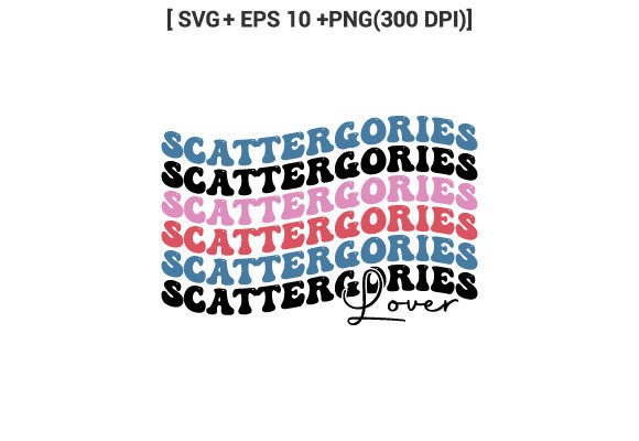 Scattergories Lover Game Retro SVG: A Versatile Design for Creative Projects