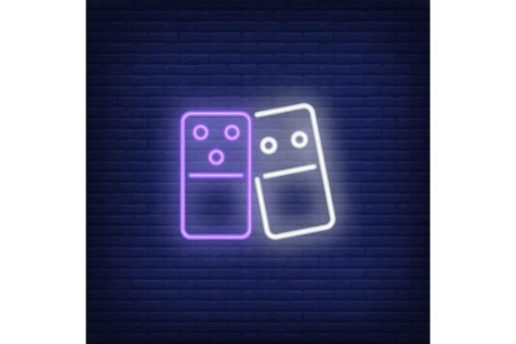 Two Dominoes Tiles Neon Sign: A Unique Board Game Experience
